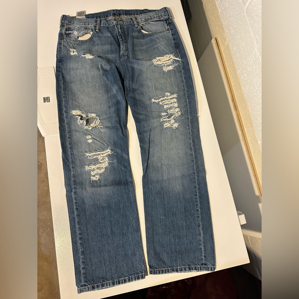 Men's Levi's 569 Ripped Jeans